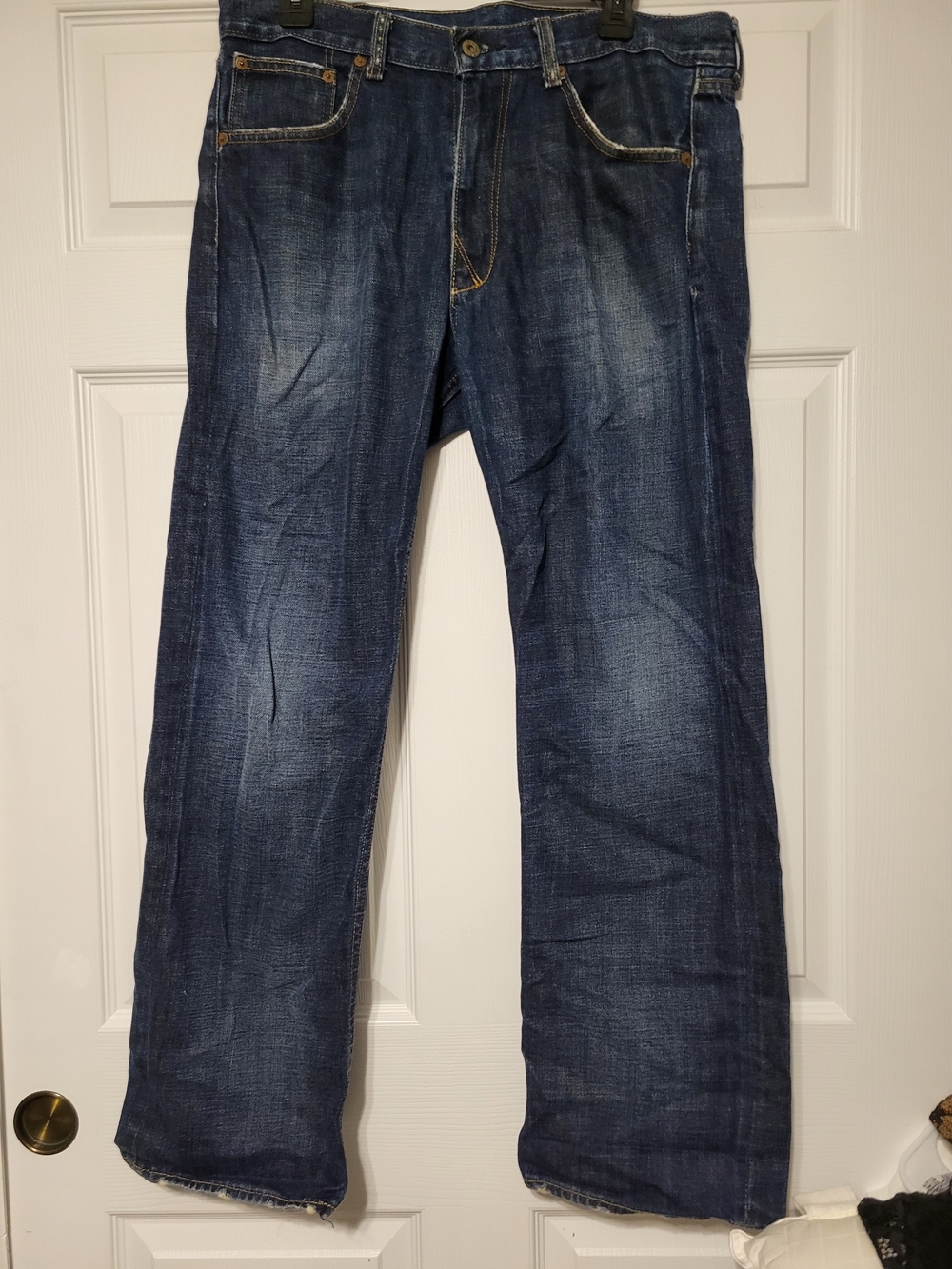 Polo Jeans Co Ralph Lauren Ashmore Original Blue Jeans Mens 33x30 Distressed